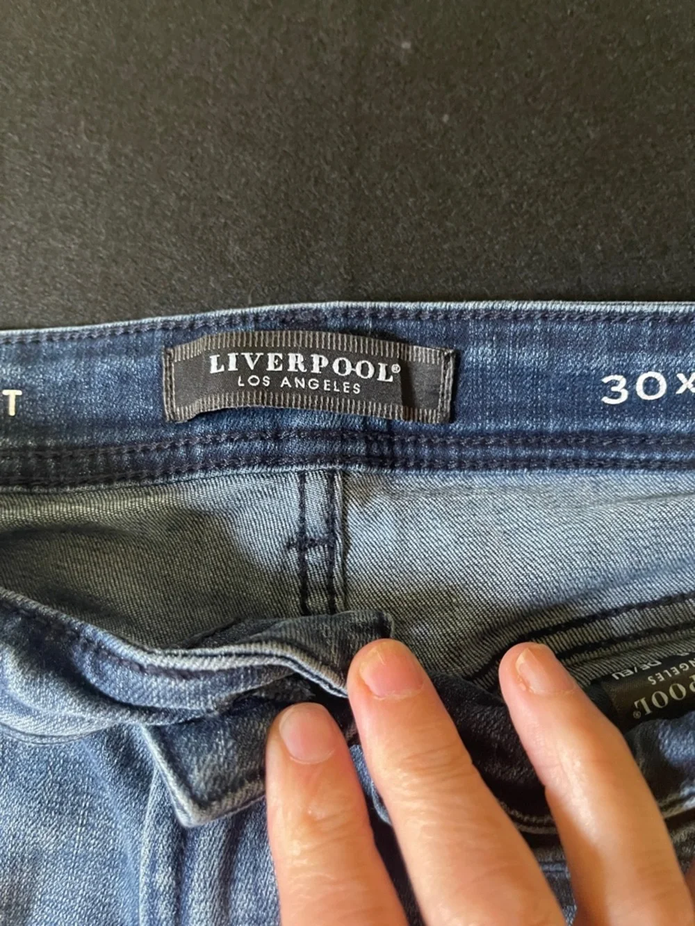 Liverpool Men's Blue Slim Straight Jeans men’s 30x 32